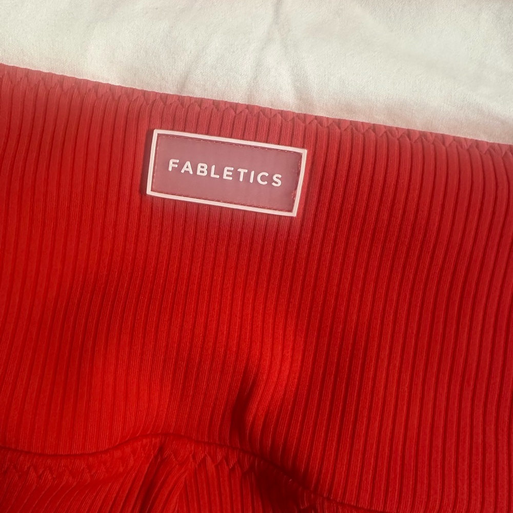 Fabletics Red Racerback Sports Bra Intimates - Picture 10 of 10